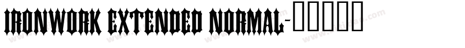 Ironwork Extended Normal字体转换